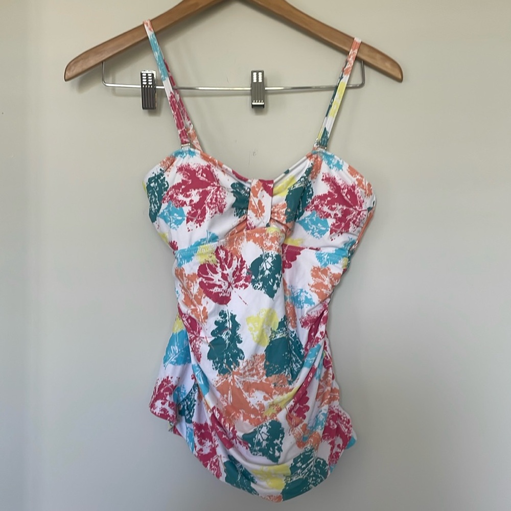 BeachSissi Printed Tankini Top Sz S NWT